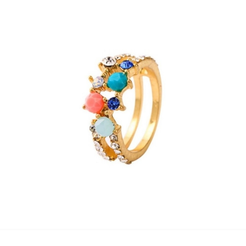Multi colored crystal statement ring! - Picture 5 of 6
